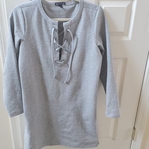 Gray J Crew Sweatshirt Dress
